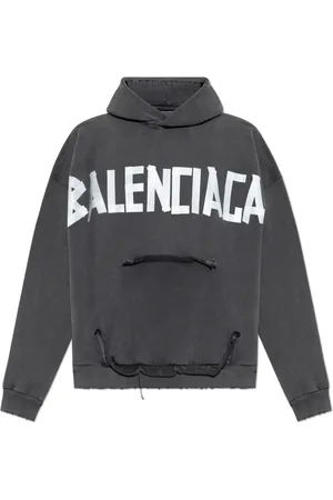 Balenciaga Sweathshirts & Hoodies, Herre, Grå, XS, Uld, Hættetrøje