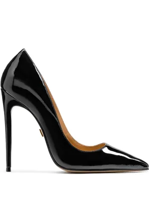 Kazar Sko, Dame, Sort, 38 EU, Læder, Elegante Lakerede Sorte Pumps
