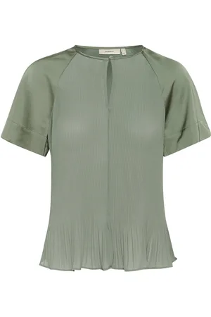 INWEAR Bluser & Skjorter, Dame, Grøn, M, Tyl, Plisseret Grøn Top