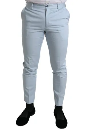 Dolce & Gabbana Bukser, Herre, Blå, 4XL, Bomuld, Himmelblå Skinny Bukser
