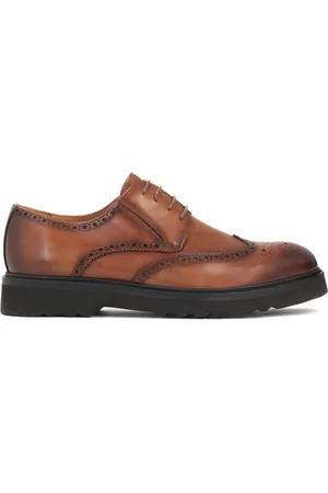 Kazar Sko, Herre, Brun, 40 EU, Læder, Brun Brogue Derby Sko Mænd Elegant