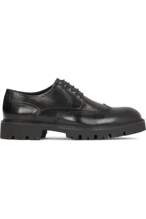 Kazar Sko, Herre, Sort, 40 EU, Læder, Klassiske sorte brogues i ægte læder