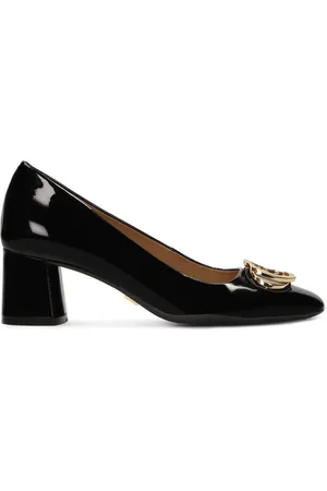 Kazar Sko, Dame, Sort, 39 EU, Læder, Komfortable lakerede pumps med metal accenter