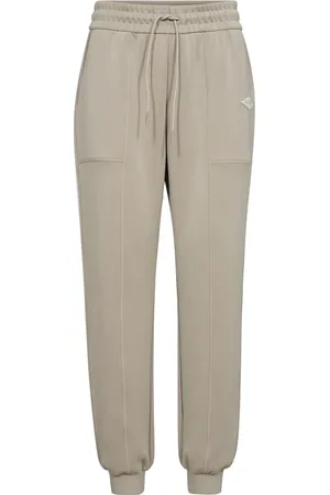 Mos Mosh Bukser, Dame, Grå, XS, Polyester, Fjergrå Sweatpants med Elastik Talje