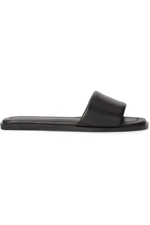 Kazar Sko, Dame, Sort, 38 EU, Læder, Sorte mules med slip-on på en flad sål