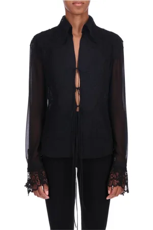 ERMANNO SCERVINO Bluser & Skjorter, Dame, Blå, M, Langærmet skjorte