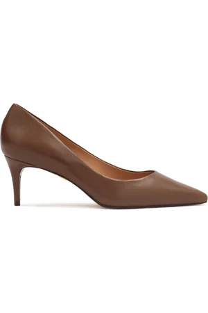 Kazar Sko, Dame, Brun, 36 EU, Uld, Brun Læder Pumps Stilfuld Klassisk Behagelig
