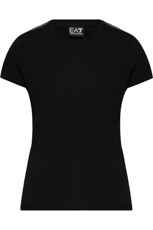 EA7 Top, Dame, Sort, XS, Bomuld, T-shirt fra kollektionen