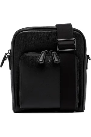 Gianni chiarini Taske, Herre, Sort, ONE SIZE, Uld, Sort Læder Skuldertaske Florence
