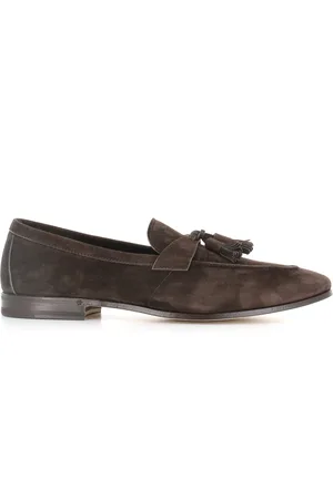 HENDERSON BARACCO Sko, Herre, Brun, 44 EU, Læder, Brun Ruskind Loafer med dusk
