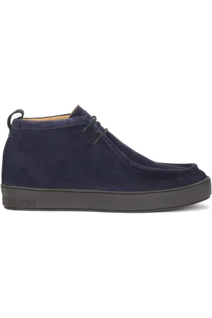 Kazar Sko, Herre, Blå, 42 EU, Læder, Marineblå ruskind chukka sneakers