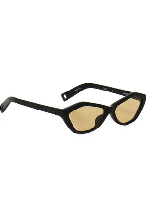 Jacquemus Tilbehør, unisex, Sort, ONE SIZE, Geometriske sorte solbriller med UV-beskyttelse