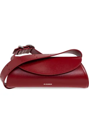 Jil Sander Taske, Dame, Rød, ONE SIZE, Uld, Skuldertaske Cannolo Mini