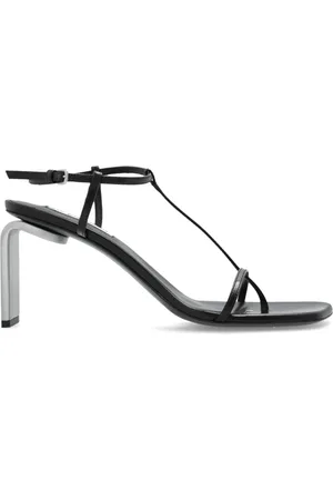Jil Sander Sko, Dame, Sort, 39 EU, Sandaler med metalhæl
