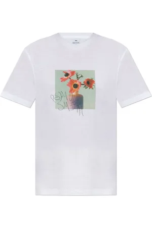 Paul Smith Top, Dame, Hvid, XS, Bomuld, T-shirt med logo