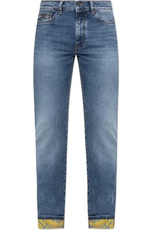 VERSACE Jeans, Herre, Blå, W31, Uld, ‘Slim’ jeans