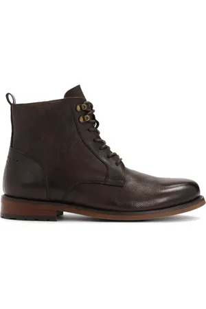 Kazar Sko, Herre, Brun, 44 EU, Læder, Brune støvler i en elegant stil