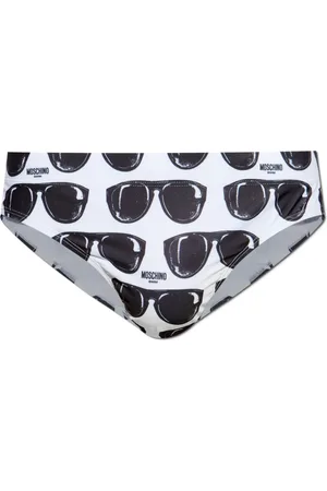 Moschino Badetøj, Herre, Hvid, L, Polyester, Svømmebriefs