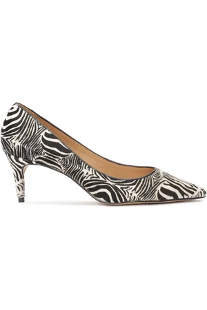 Kazar Sko, Dame, Sort, 37 1/2 EU, Uld, Sort og hvid zebra mønster pumps