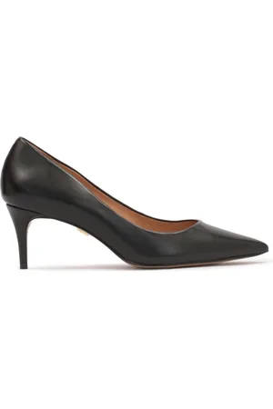 Kazar Sko, Dame, Sort, 39 EU, Læder, Sort Læder Pumps Lav Hæl