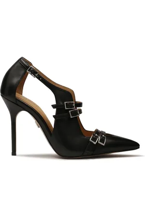 Kazar Sko, Dame, Sort, 39 EU, Læder, Avantgarde pumps med halvåben overdel