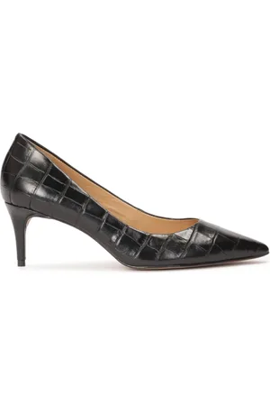 Kazar Sko, Dame, Sort, 35 EU, Læder, Læder lavhælede pumps