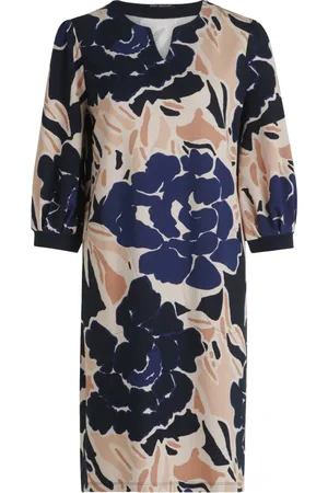 Betty Barclay Kjole, Dame, Flerfarvet, 4XL, Dyr Print Jersey Kjole
