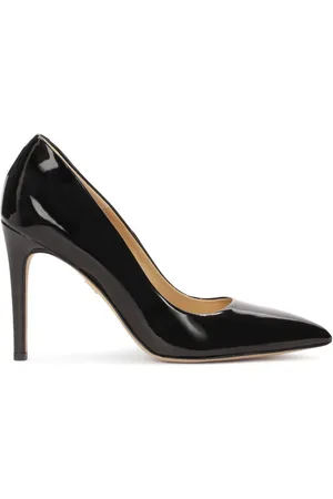 Kazar Sko, Dame, Sort, 36 EU, Læder, Sorte Stiletto Pumps med Spidse Tæer