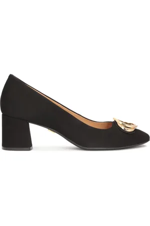 Kazar Sko, Dame, Sort, 38 EU, Tyl, Nubuck pumps med en bred hæl