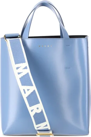 Marni Taske, Dame, Blå, ONE SIZE, Uld, Elegant Museo Tote Bag