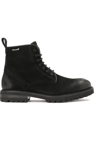 Kazar Sko, Herre, Sort, 42 EU, Uld, Sort Nubuck Ankelstøvler