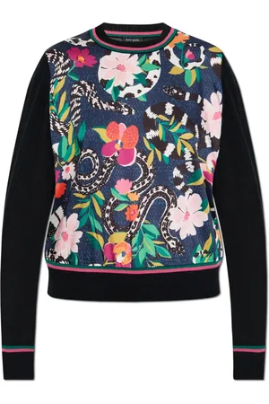 Kate Spade Strik, Dame, Flerfarvet, S, Polyester, Trøje med kombinerede materialer
