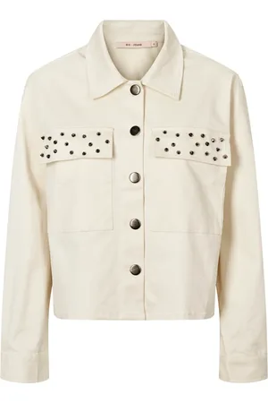 RUE de FEMME Jakke, Dame, Hvid, S, Uld, Stilfuld Asmita Jakke overtøj Off
