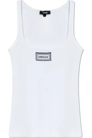 VERSACE Top, Dame, Hvid, L, Bomuld, Lingeri Top