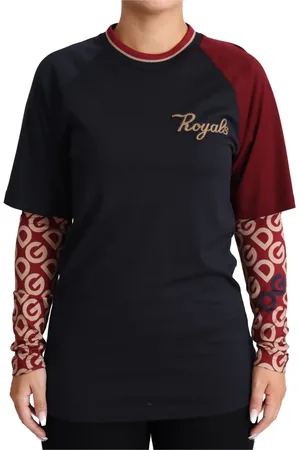 Dolce & Gabbana Top, Dame, Flerfarvet, XS, Bomuld, Royals Crewneck Pullover