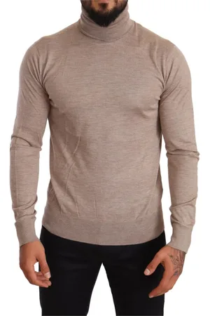 Dolce & Gabbana Strik, Herre, , L, Cashmere, Cashmere Silk Turtleneck Sweater