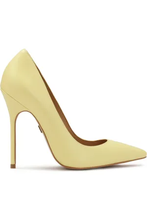 Kazar Sko, Dame, Gul, 37 EU, Læder, Gul høj stiletto pumps