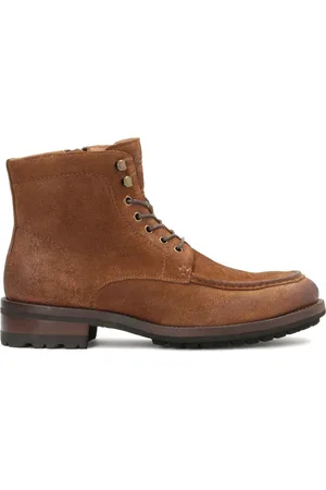 Kazar Sko, Herre, Brun, 45 EU, Suede, Suede Zip Lace Herre Ankelstøvler