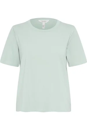 Part Two Top, Dame, Grøn, S, Bomuld, Grøn T-shirt med korte ærmer