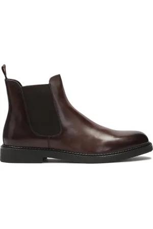 Kazar Sko, Herre, Brun, 45 EU, Læder, Slip-on brune herre slingback tøfler