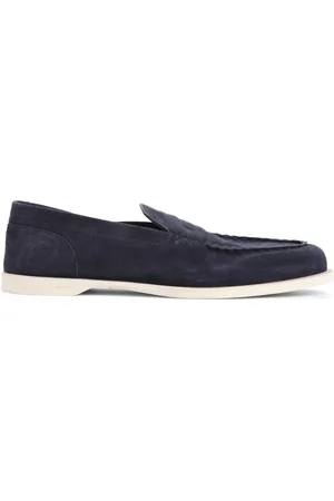 JOHN LOBB Sko, Herre, Blå, 44 EU, Blå Loafer Sko til Mænd