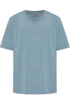 Hanro Top, Herre, Blå, M, T-shirt 