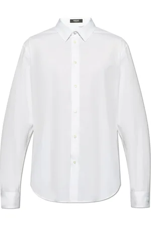 VERSACE Skjorte, Herre, Hvid, 2XL, Bomuld, Bomuldsskjorte