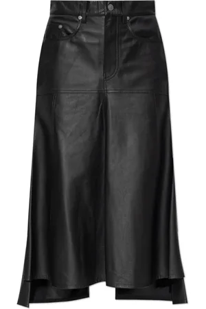 Victoria Beckham Nederdel, Dame, Sort, 2XS, Læder, Læderskørt