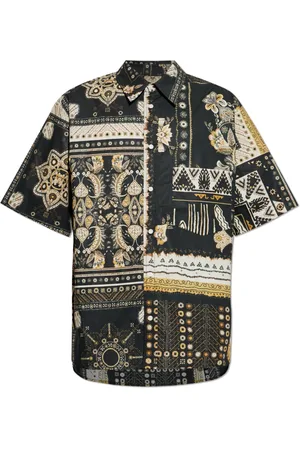 Isabel Marant Skjorte, Herre, Sort, M, Bomuld, Mønstret skjorte `Garlonn`