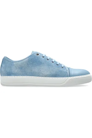 Lanvin Sko, Herre, Blå, 39 EU, Suede, Suede Sneakers