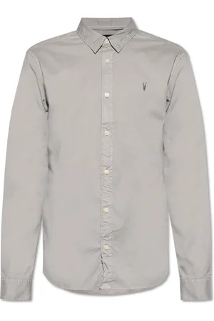 AllSaints Skjorte, Herre, Grå, S, Bomuld, Hawthorne Skjorte