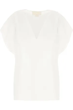 GENNY Bluser & Skjorter, Dame, Hvid, S, Uld, Stilfuld TOP til et trendy look