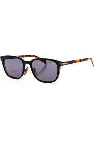 DB EYEWEAR BY DAVID BECKHAM Tilbehør, Herre, Sort, ONE SIZE, Uld, Klassiske firkantede solbriller i acetat