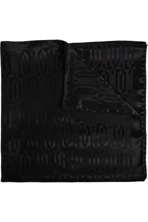 Lanvin Tilbehør, Dame, Sort, ONE SIZE, Tørklæde med Monogram